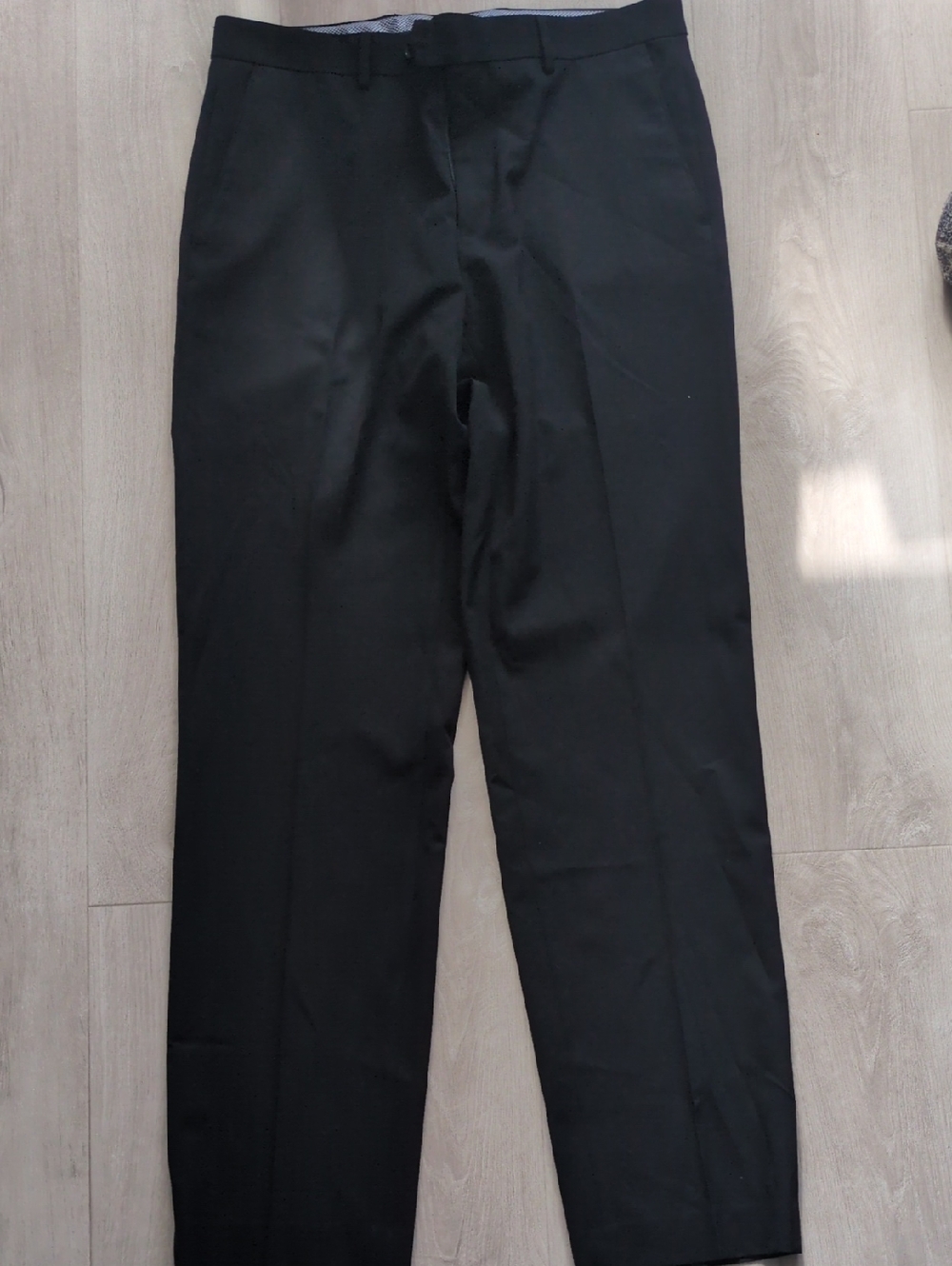 Chaps Black Men's Dress Pants - Straight Fit